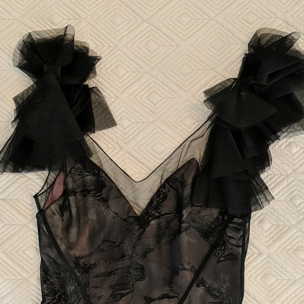 BCBG Maxazria Maggie Mauve Tulle Gown - Picture 9 of 10